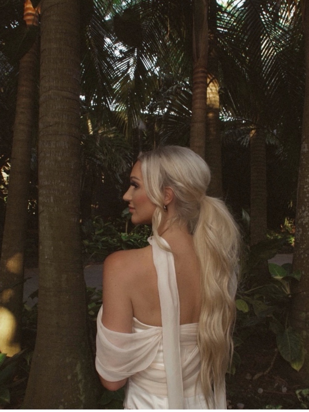 LPA Cream Draped scarf top - Picture 3 of 6